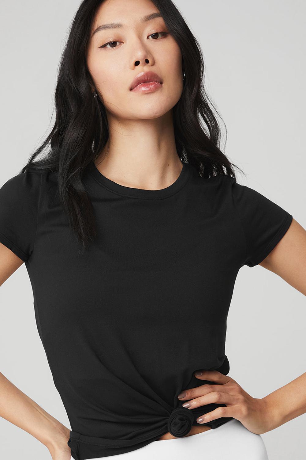 Alo Yoga Alosoft Finesse Naisten Juoksupaidat Mustat | Suomi  8521-DESXB