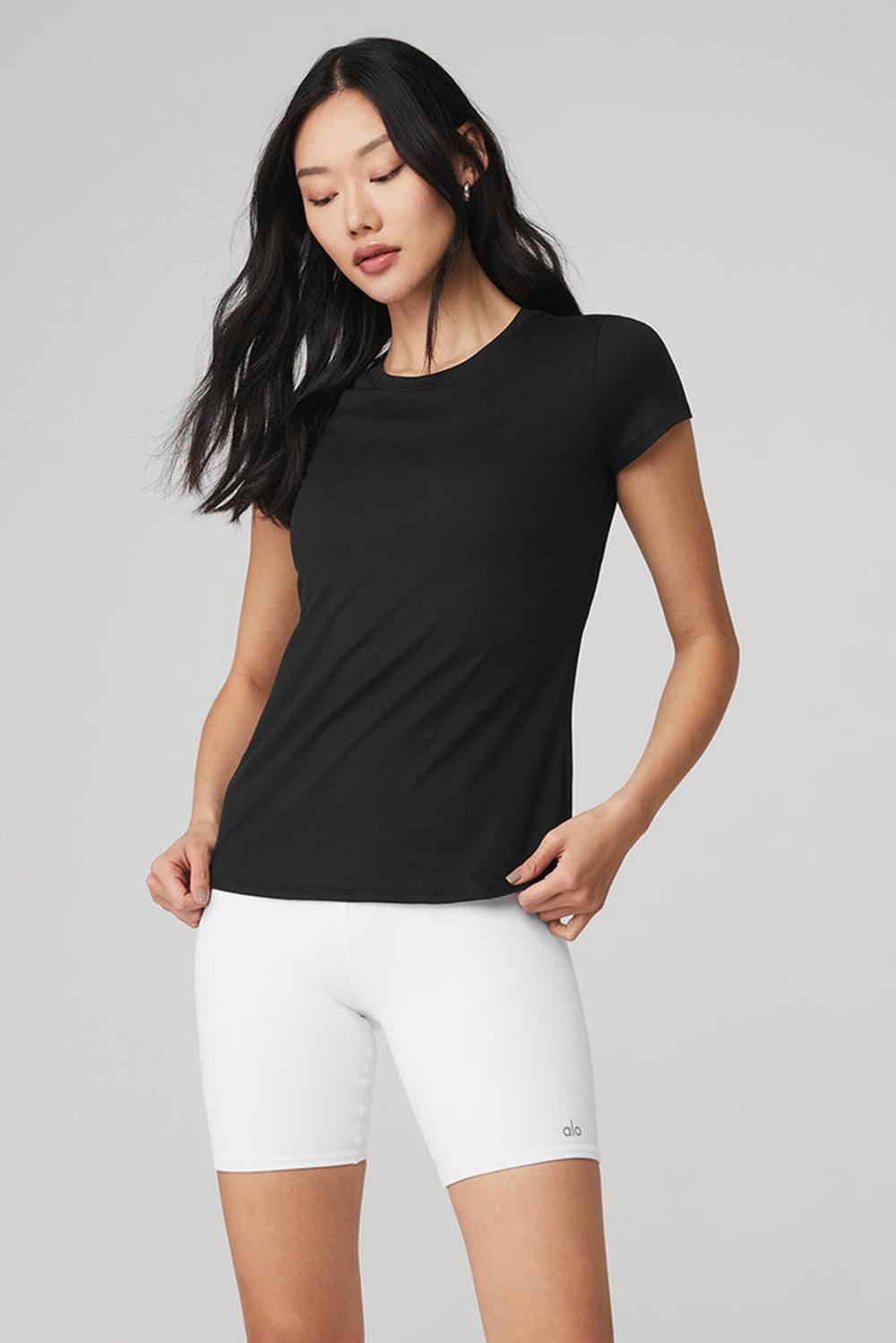 Alo Yoga Alosoft Finesse Naisten Juoksupaidat Mustat | Suomi  8521-DESXB
