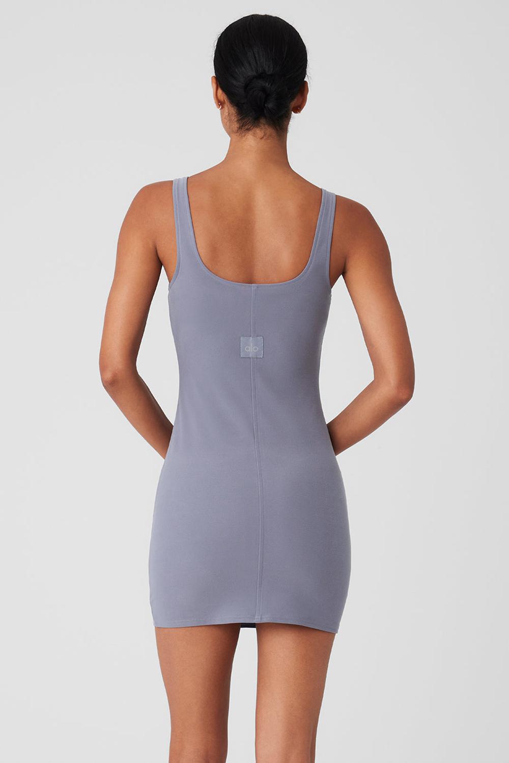 Alo Yoga Alosoft Head Start Naisten Mekko Fog | Suomi  2709-YHTXF