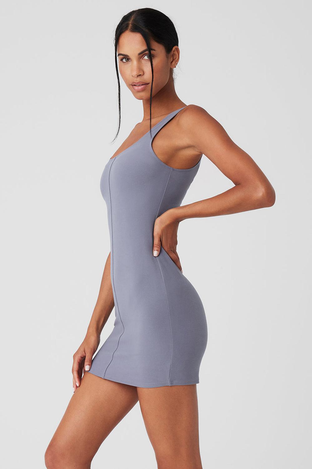 Alo Yoga Alosoft Head Start Naisten Mekko Fog | Suomi  2709-YHTXF