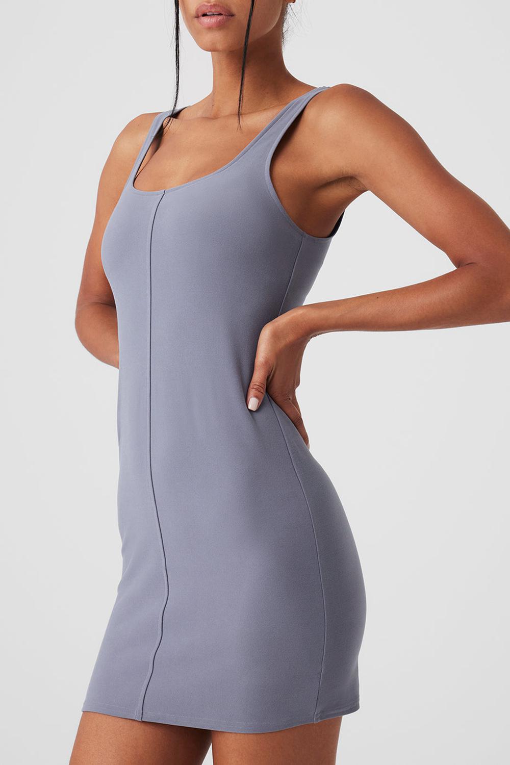 Alo Yoga Alosoft Head Start Naisten Mekko Fog | Suomi  2709-YHTXF