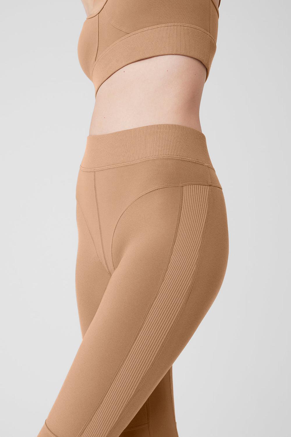 Alo Yoga Alosoft High-Waist Head Start Naisten Leggings Toasted Almond | Suomi  1973-LTXPS