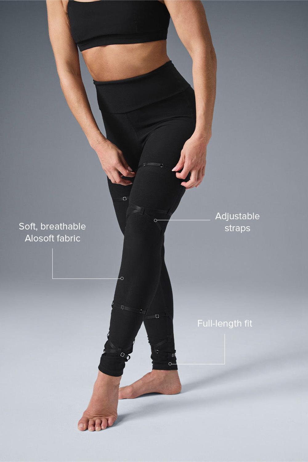 Alo Yoga Alosoft High-Waist Spotlight Naisten Leggings Mustat | Suomi  0367-MVSKN