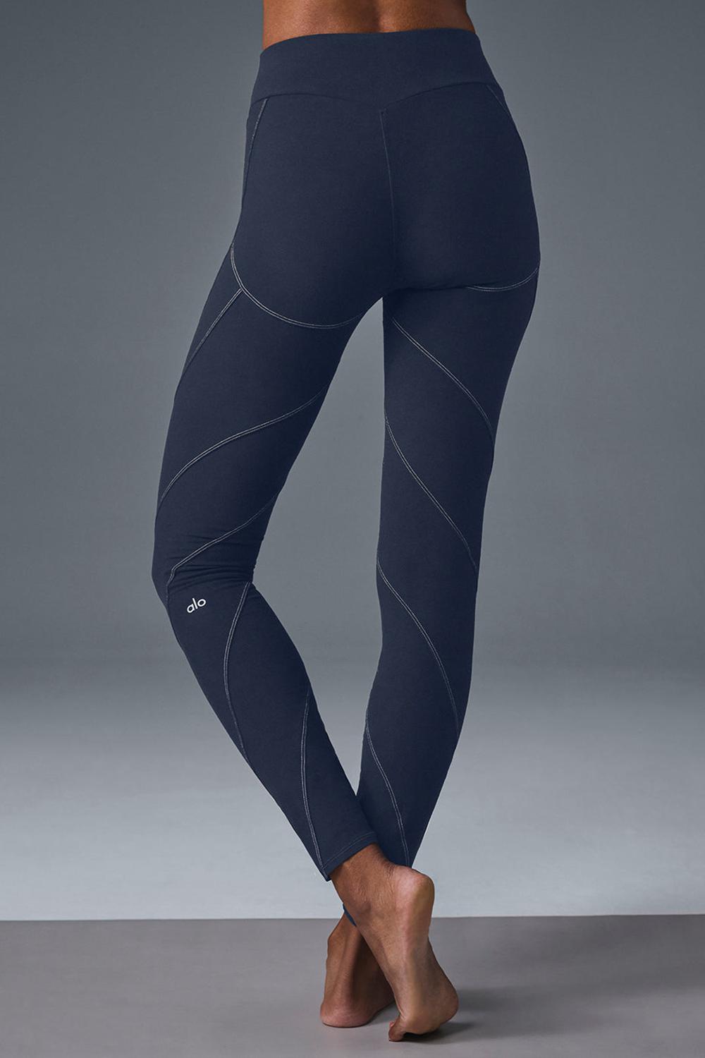 Alo Yoga Alosoft High-Waist Sunray Naisten Leggings Laivastonsininen | Suomi  1265-TSXIM