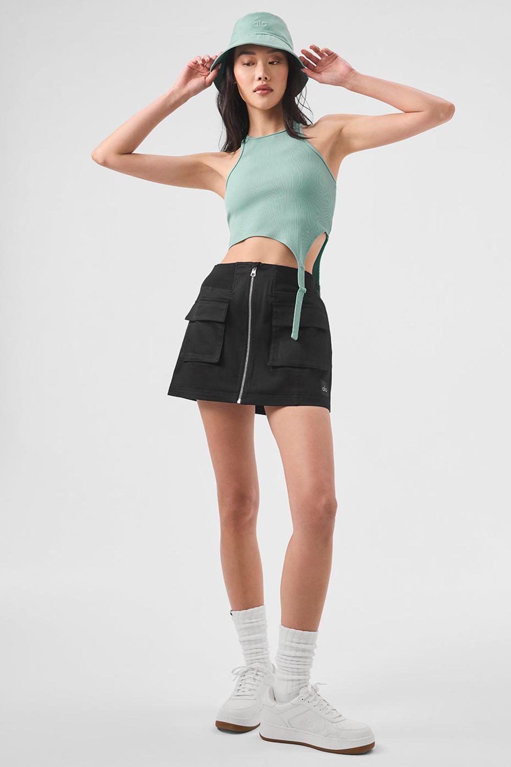 Alo Yoga Alosoft Ribbed Revelation Naisten Juoksupaidat Vihreä | Suomi  8643-PTQBS