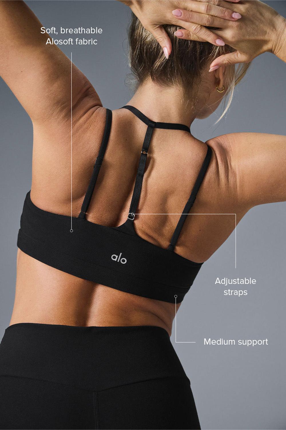 Alo Yoga Alosoft Spotlight Naisten Urheiluliivi Mustat | Suomi  4589-CBLAD