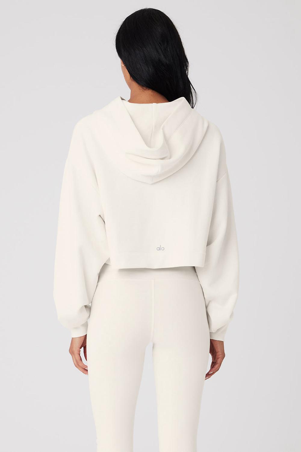 Alo Yoga Bae Naisten Huppari Ivory | Suomi  0417-ZHGLJ