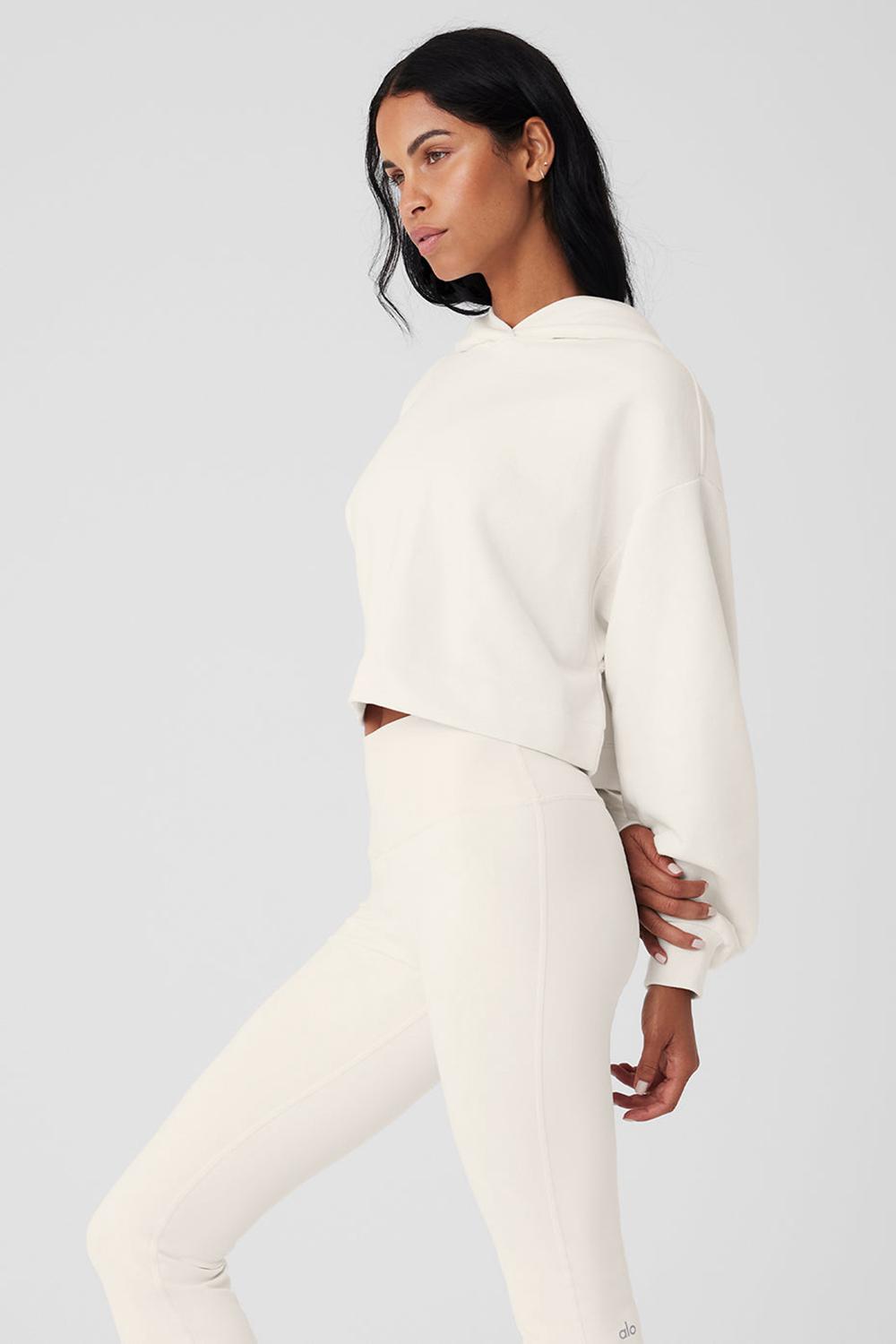 Alo Yoga Bae Naisten Huppari Ivory | Suomi  0417-ZHGLJ