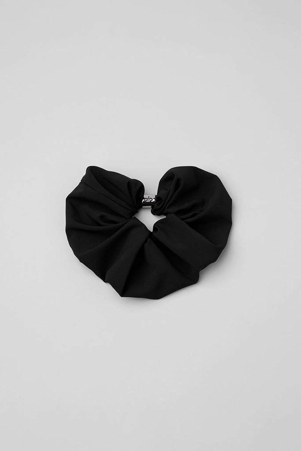 Alo Yoga Bead It Oversized Naisten Scrunchie Mustat | Suomi  7216-UMFZI