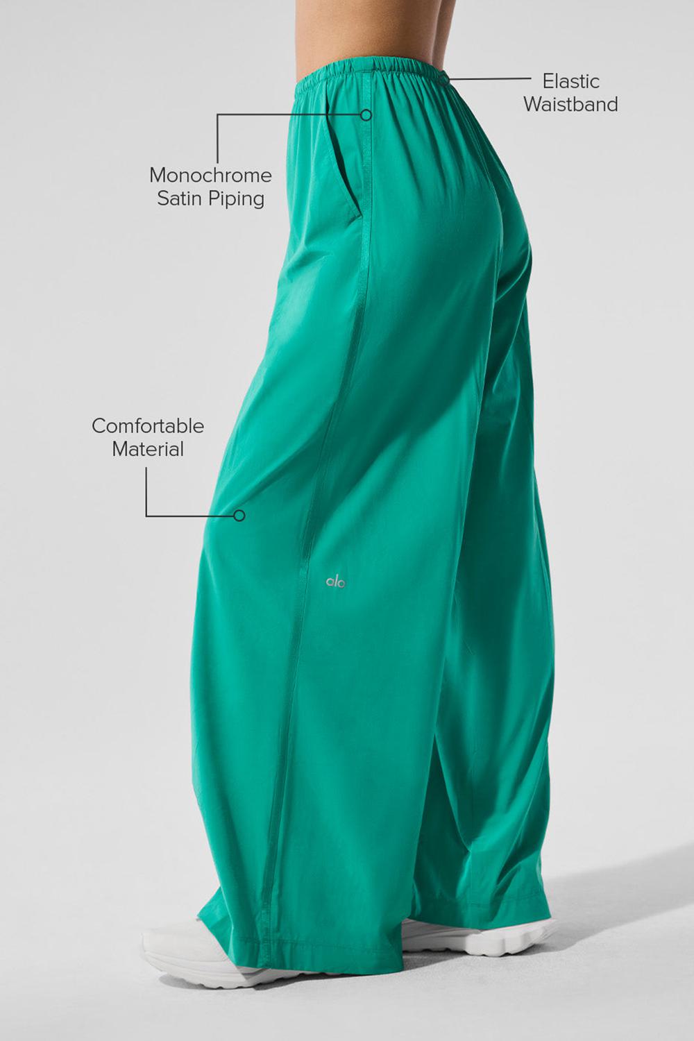 Alo Yoga Breezy Wide Leg Naisten Housut Vihreä | Suomi  0362-IQLJF
