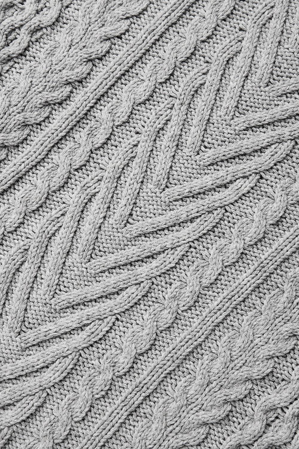 Alo Yoga Cable Knit Crew Neck Naisten Neulepuserot Harmaat | Suomi  9730-HTSIV