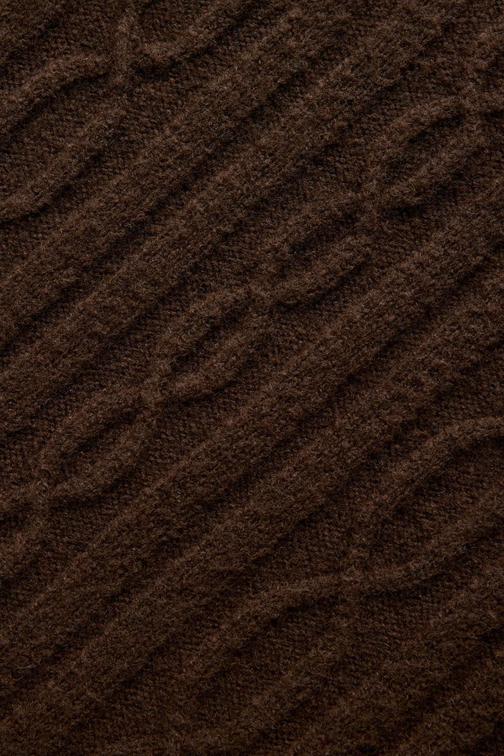 Alo Yoga Cable Knit Cropped Winter Bliss Turtleneck Naisten Pitkähihainen Espresso | Suomi  0246-LPBQI