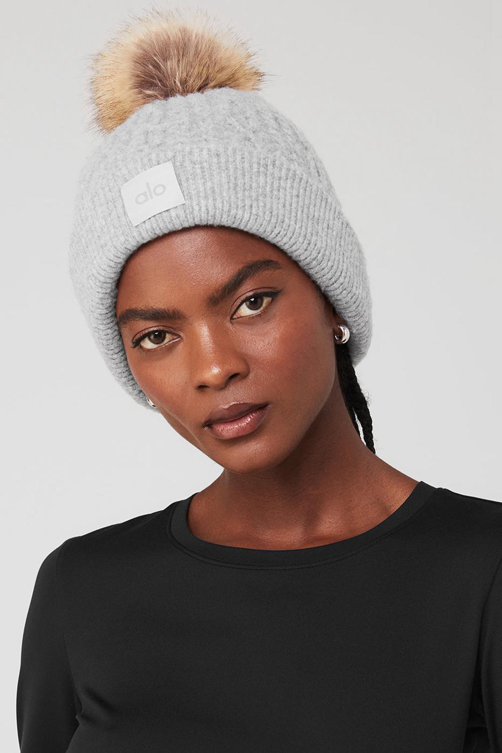 Alo Yoga Cable Knit Naisten Pipo Harmaat | Suomi  7165-KSRAP