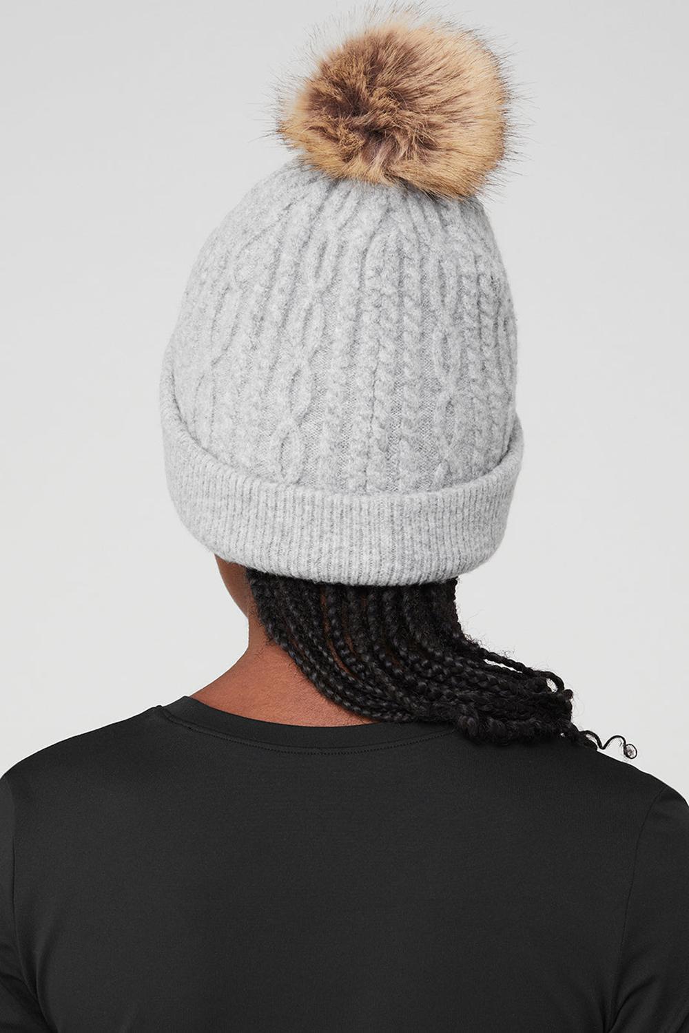 Alo Yoga Cable Knit Naisten Pipo Harmaat | Suomi  7165-KSRAP