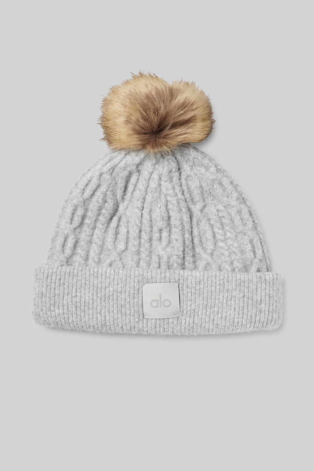 Alo Yoga Cable Knit Naisten Pipo Harmaat | Suomi  7165-KSRAP
