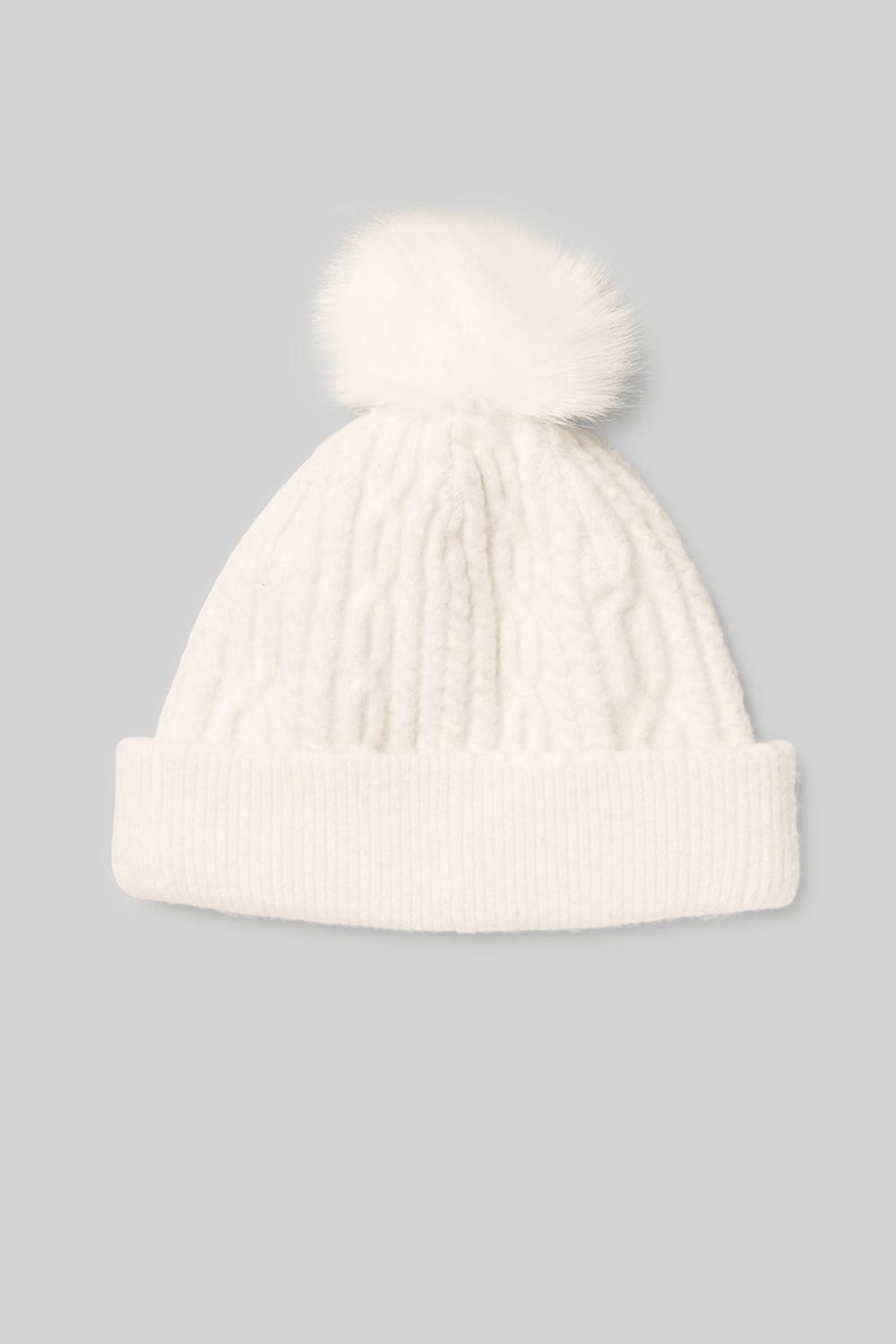 Alo Yoga Cable Knit Naisten Pipo Ivory | Suomi  5984-FQLGP