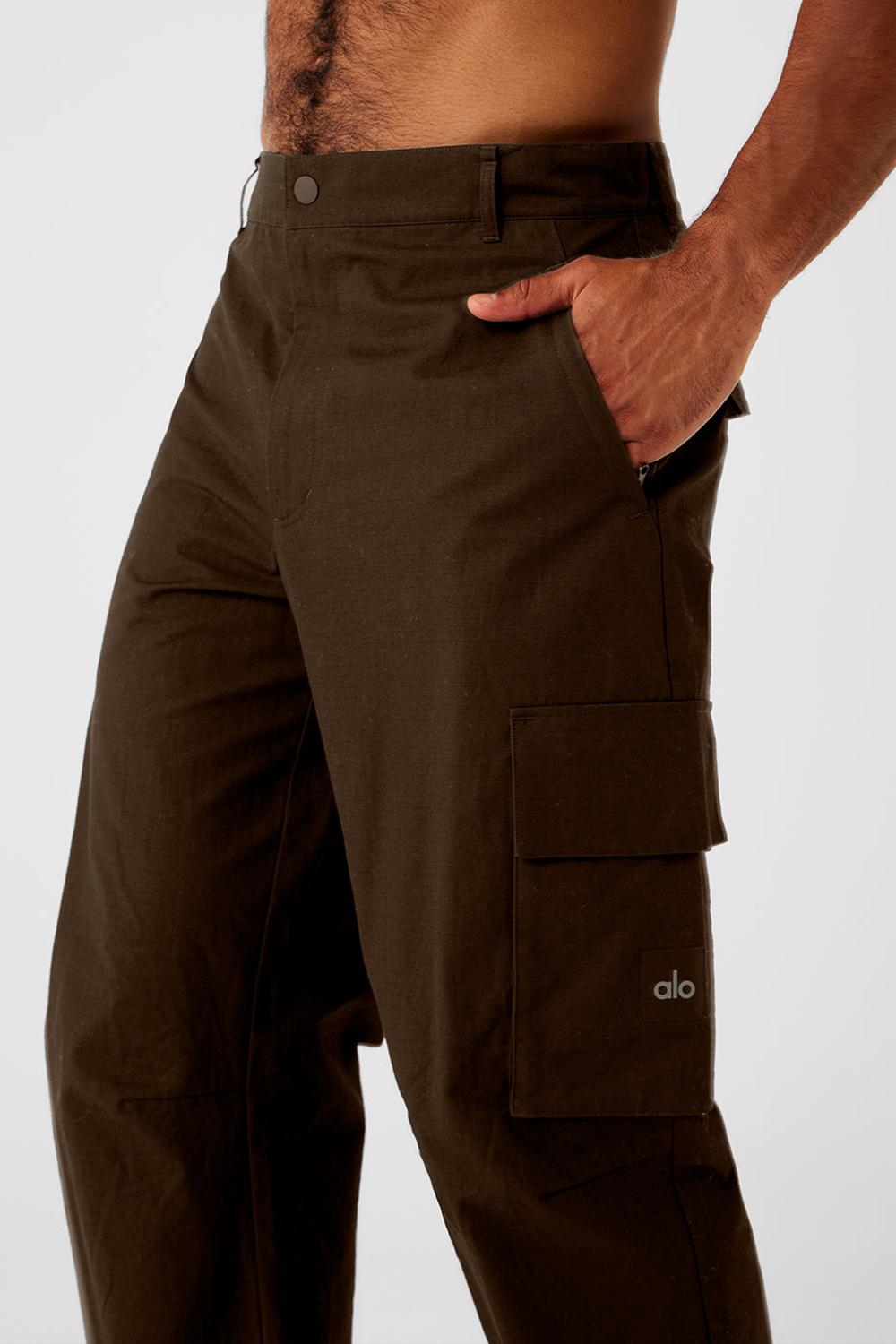 Alo Yoga Cargo Ripstop Miesten Housut Espresso | Suomi  4892-CVHUW