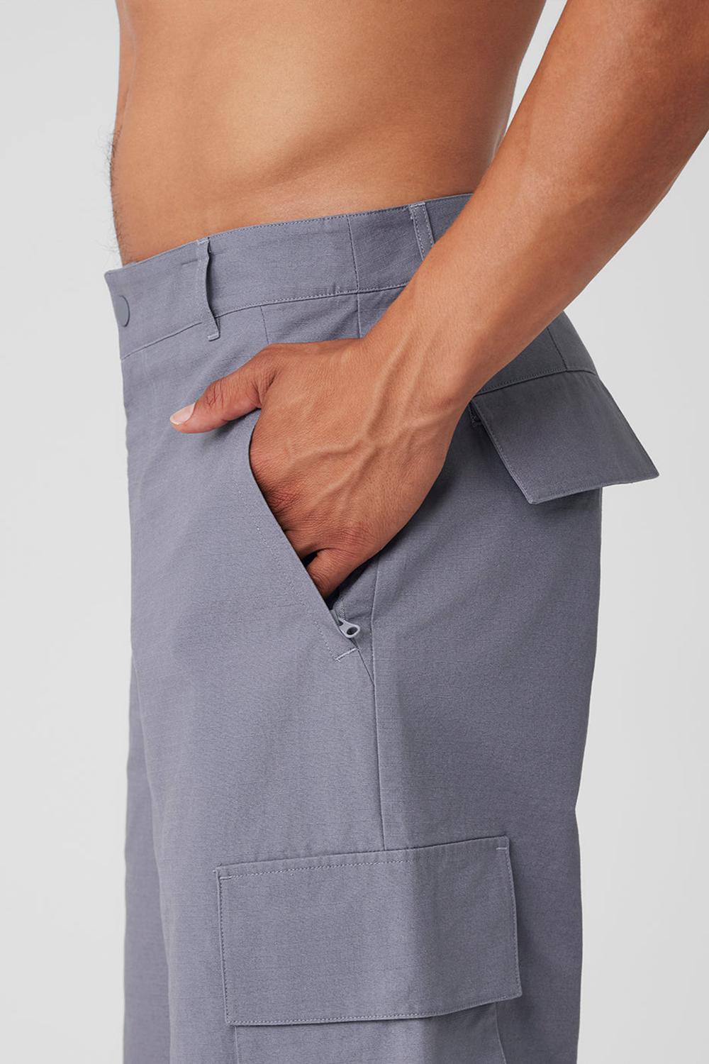 Alo Yoga Cargo Ripstop Miesten Housut Fog | Suomi  2198-GPUND