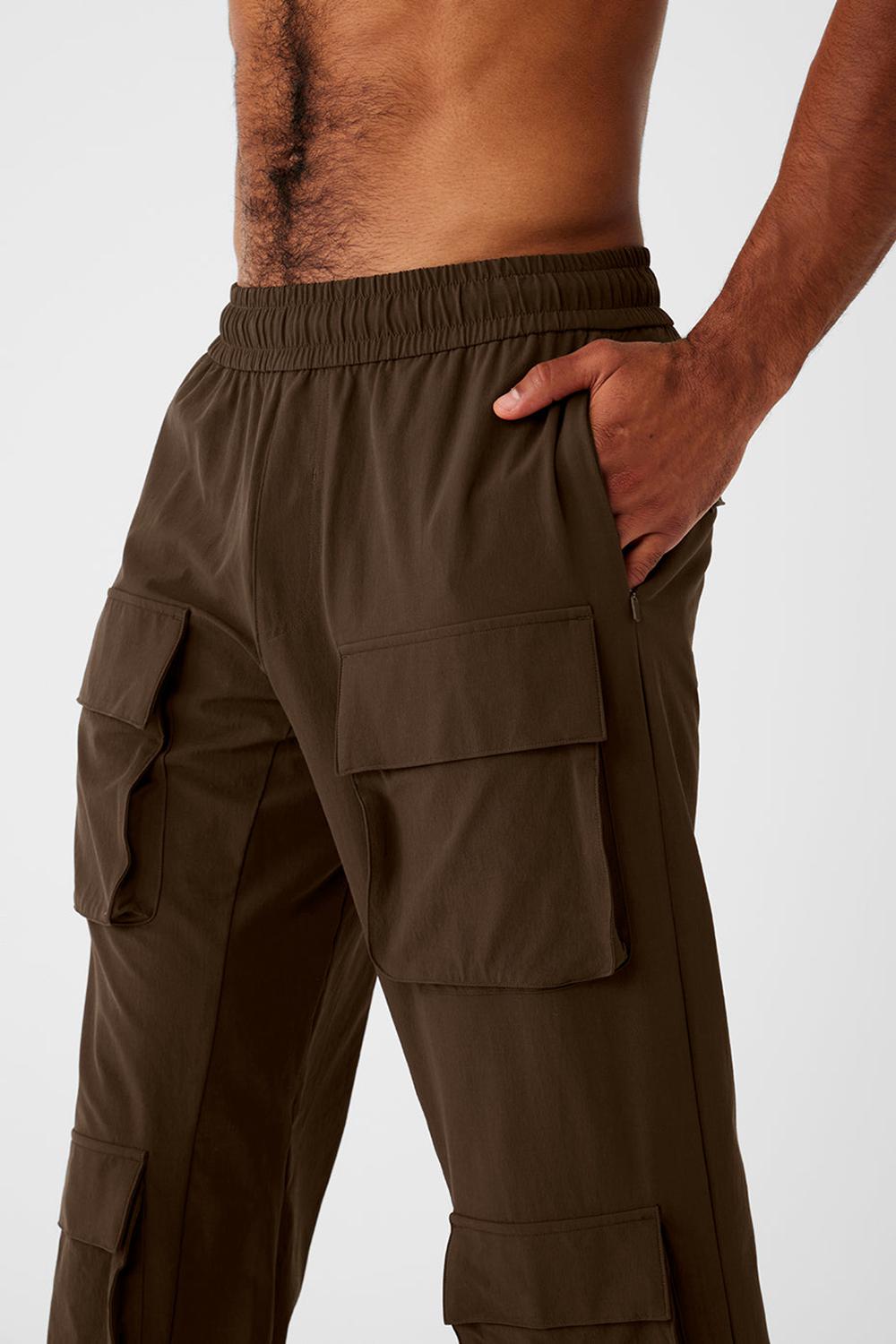 Alo Yoga Cargo Venture Miesten Housut Espresso | Suomi  0462-OHZVA