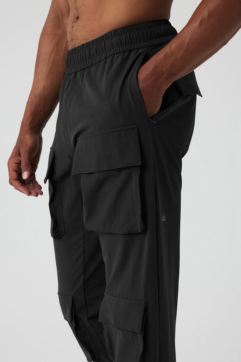 Alo Yoga Cargo Venture Miesten Housut Mustat | Suomi  5961-QFJDT