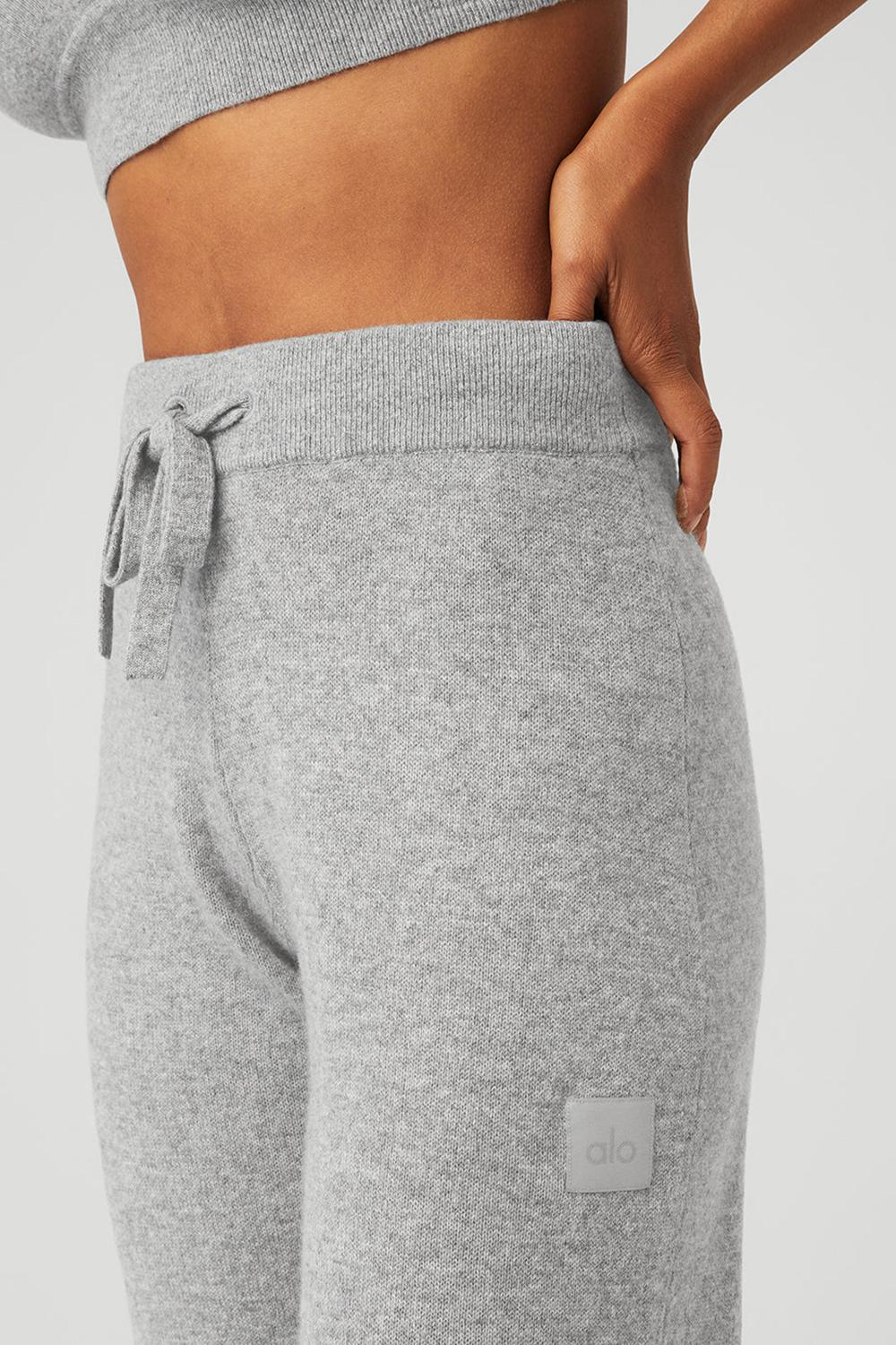 Alo Yoga Cashmere High-Waist Jet Set Wide Leg Naisten Housut Harmaat | Suomi  3810-UPWLD