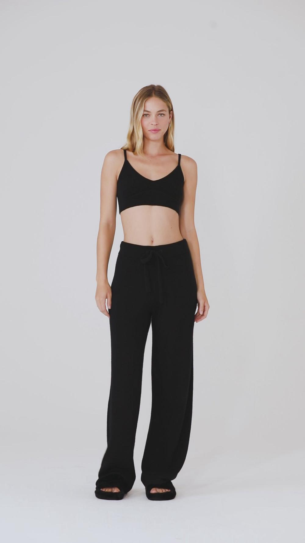Alo Yoga Cashmere High-Waist Jet Set Wide Leg Naisten Housut Harmaat | Suomi  3810-UPWLD