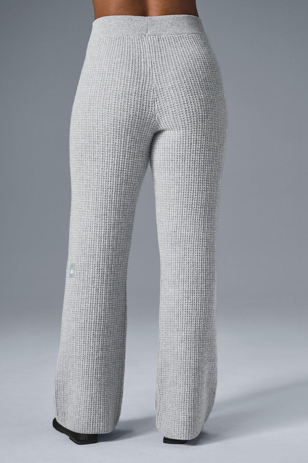 Alo Yoga Cashmere High-Waist Plush Waffle Naisten Housut Harmaat | Suomi  8940-SVMRQ
