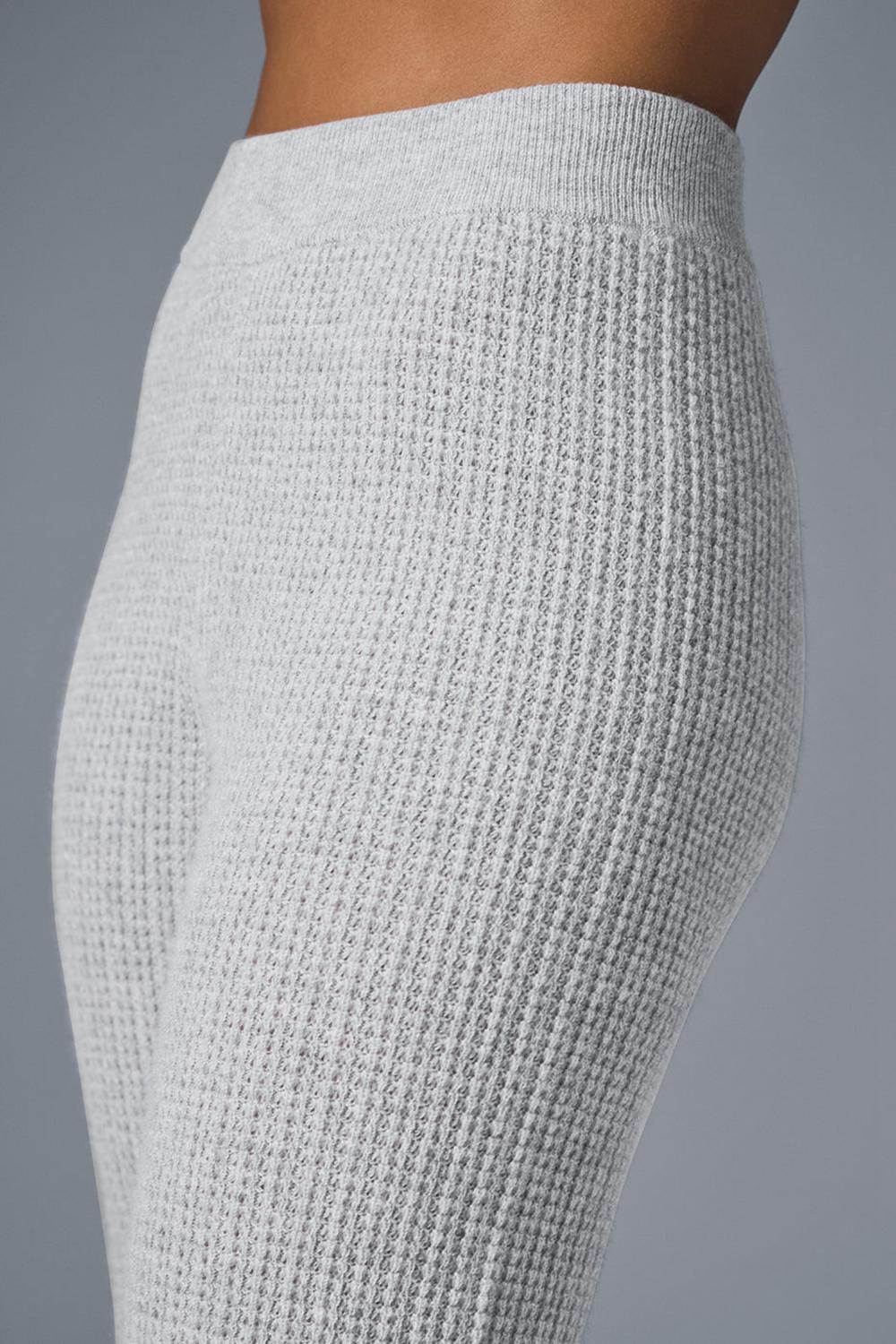 Alo Yoga Cashmere High-Waist Plush Waffle Naisten Housut Harmaat | Suomi  8940-SVMRQ