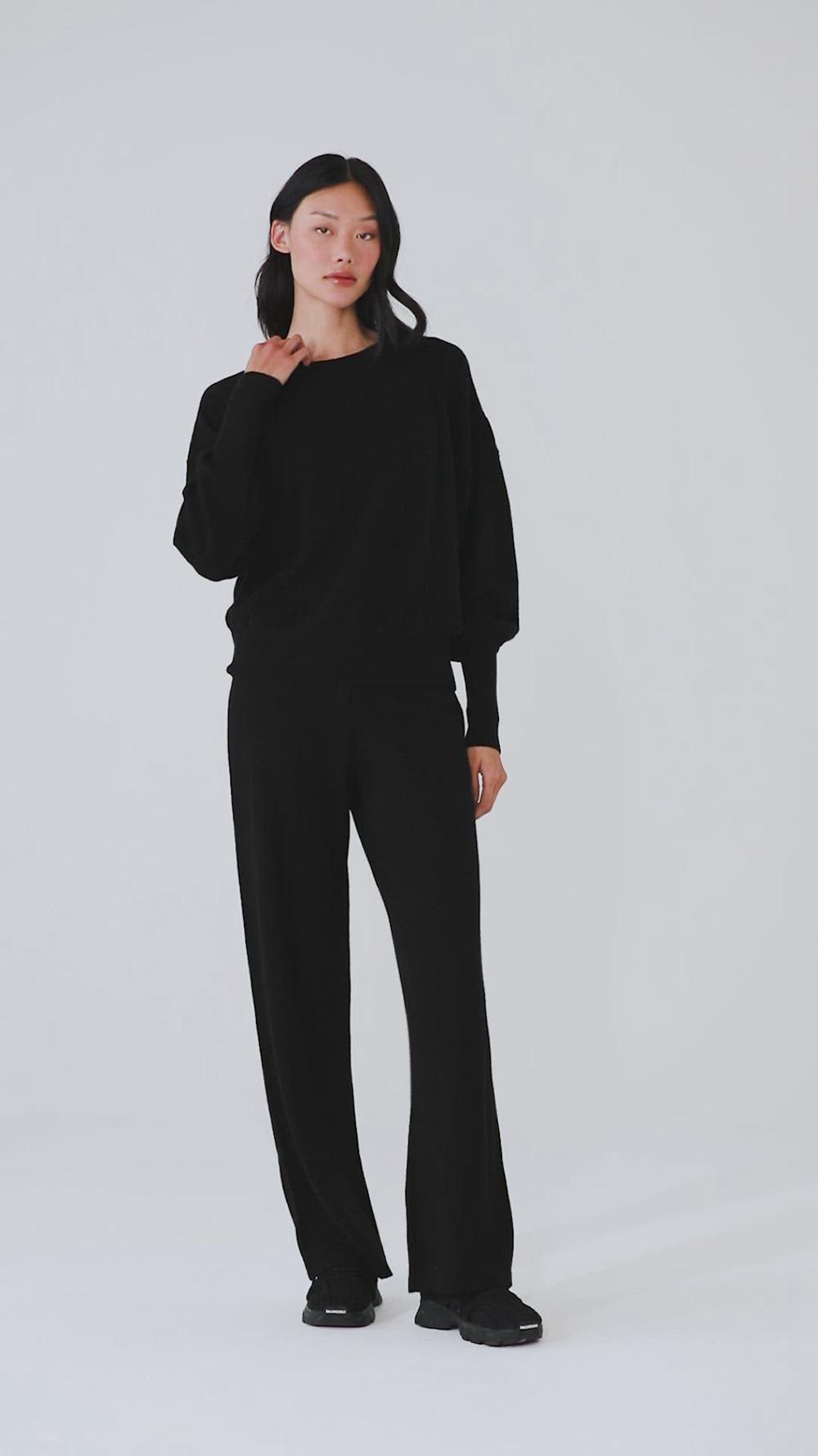 Alo Yoga Cashmere Jet Set Crew Naisten Puserot Harmaat | Suomi  8946-KHSUJ