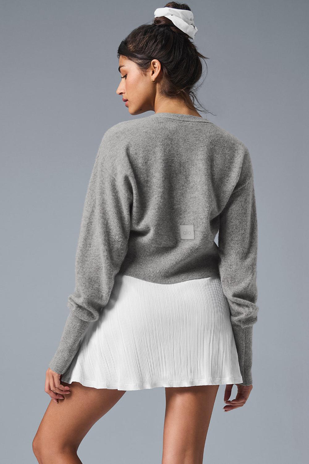 Alo Yoga Cashmere Jet Set Naisten Neuletakki Harmaat | Suomi  1398-ZAFVB