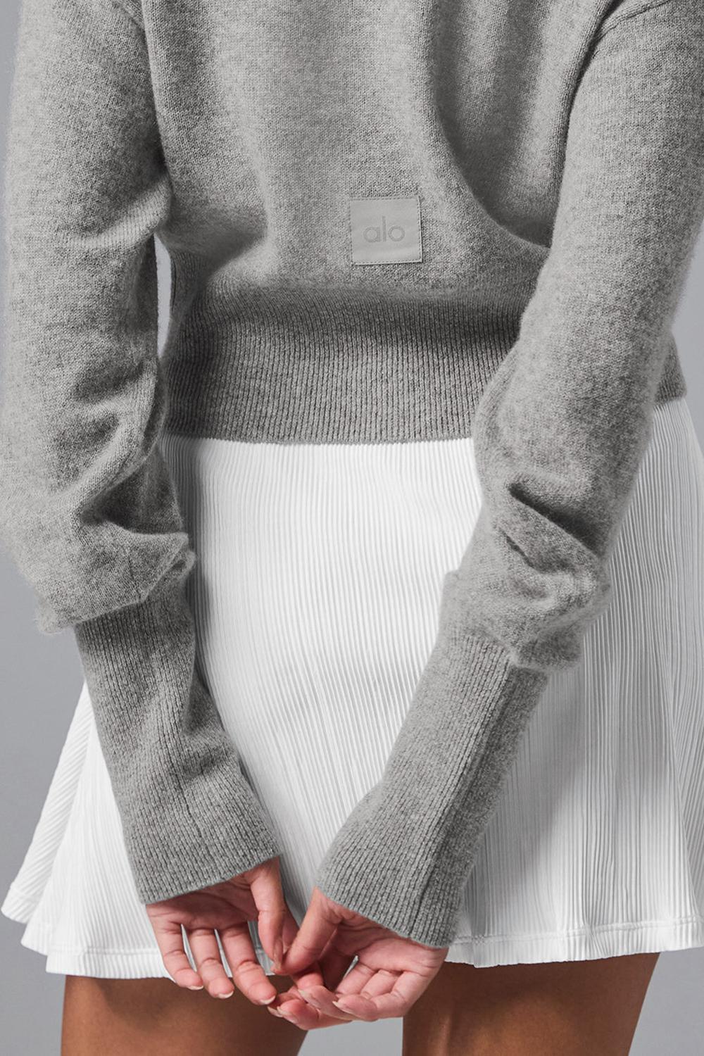 Alo Yoga Cashmere Jet Set Naisten Neuletakki Harmaat | Suomi  1398-ZAFVB