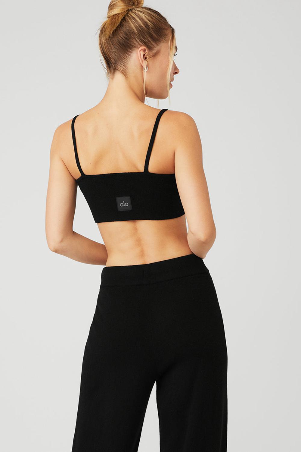 Alo Yoga Cashmere Jet Set Naisten Urheiluliivi Mustat | Suomi  7419-OKXMI