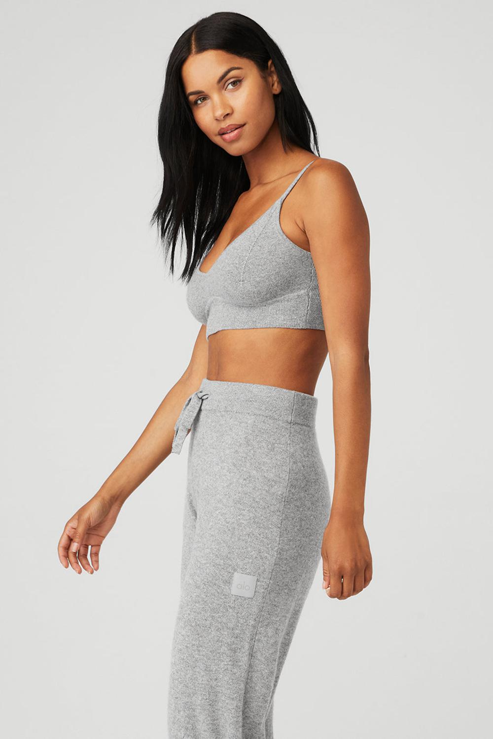 Alo Yoga Cashmere Jet Set Naisten Urheiluliivi Harmaat | Suomi  8954-XPNRD
