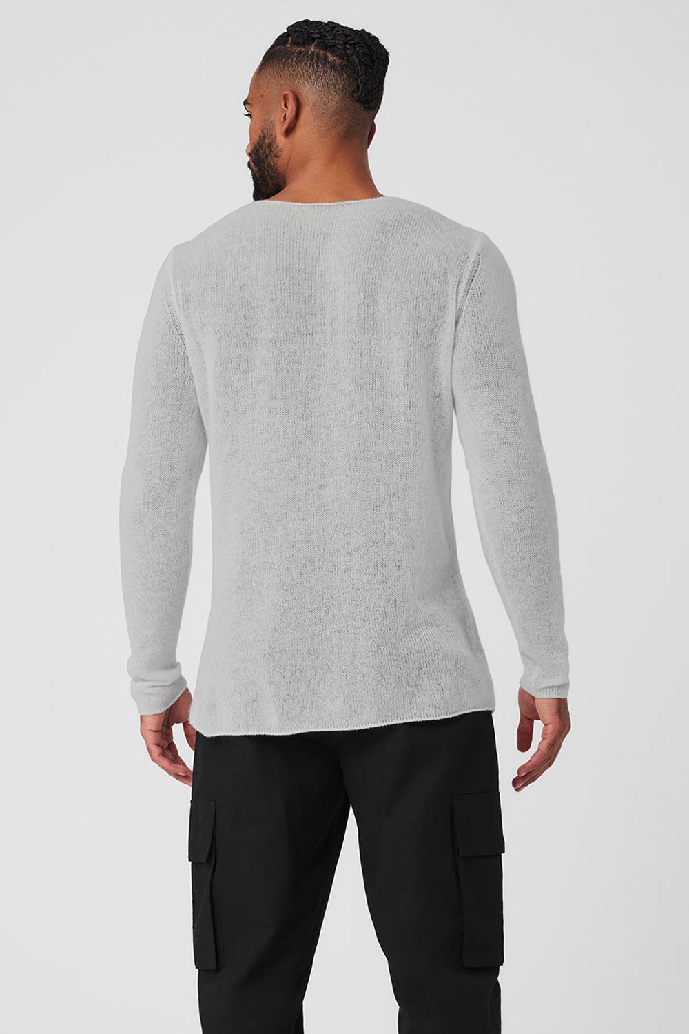 Alo Yoga Cashmere Reform Miesten Pitkähihainen Harmaat | Suomi  3081-XONTI