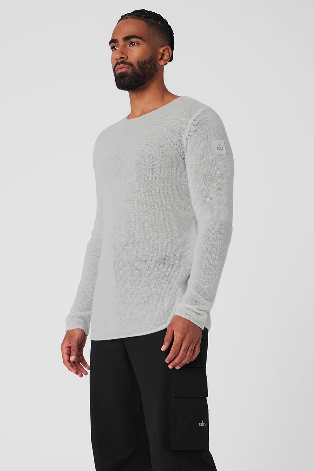 Alo Yoga Cashmere Reform Miesten Pitkähihainen Harmaat | Suomi  3081-XONTI