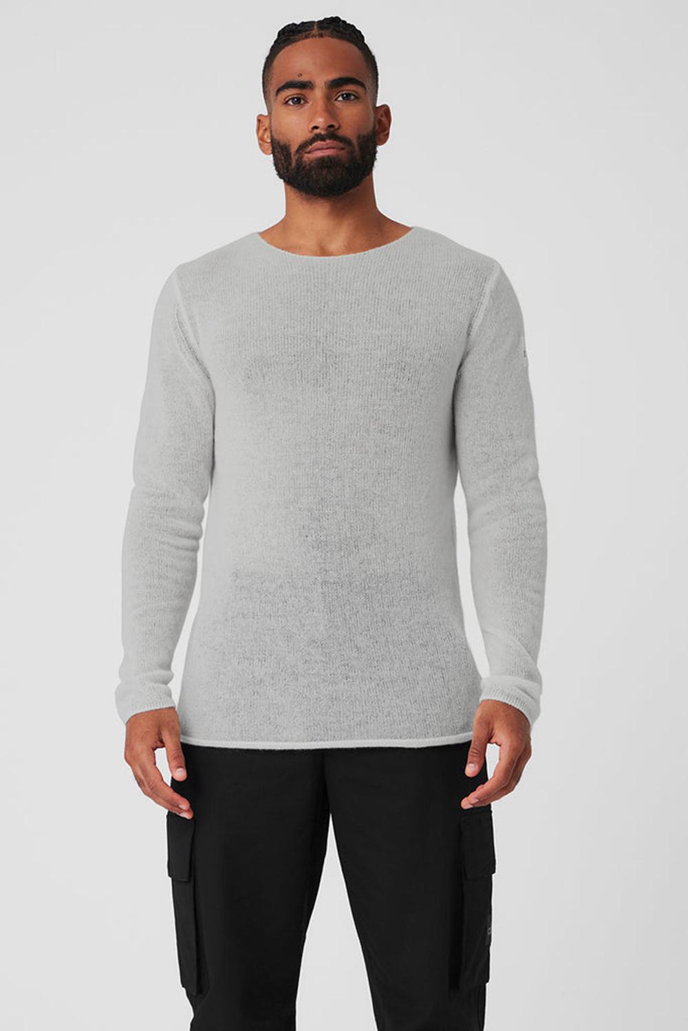 Alo Yoga Cashmere Reform Miesten Pitkähihainen Harmaat | Suomi  3081-XONTI