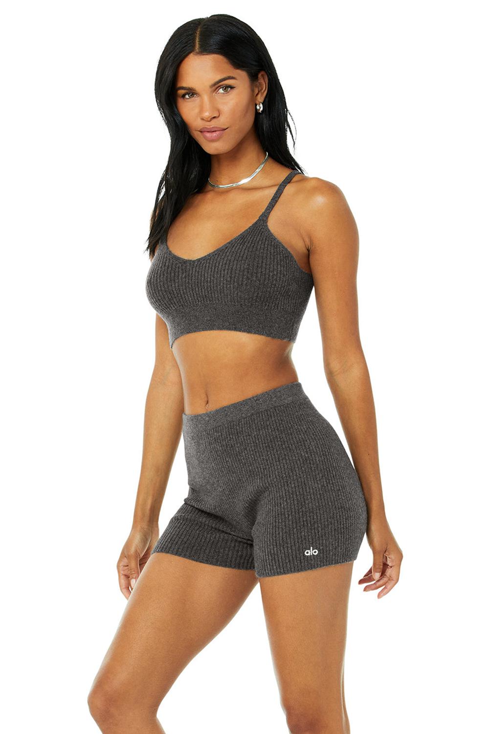 Alo Yoga Cashmere Ribbed Staycation Naisten Urheiluliivi Harmaat | Suomi  3085-ZWIMG