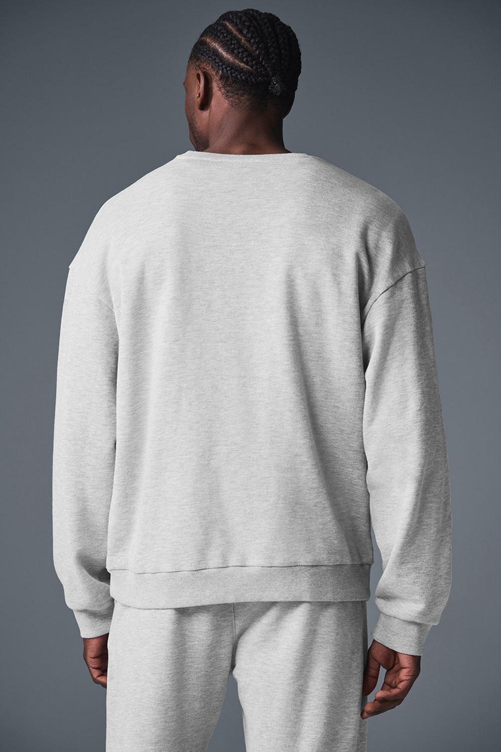 Alo Yoga Chill Crew Neck Miesten Villapusero Harmaat | Suomi  9486-MFDPN
