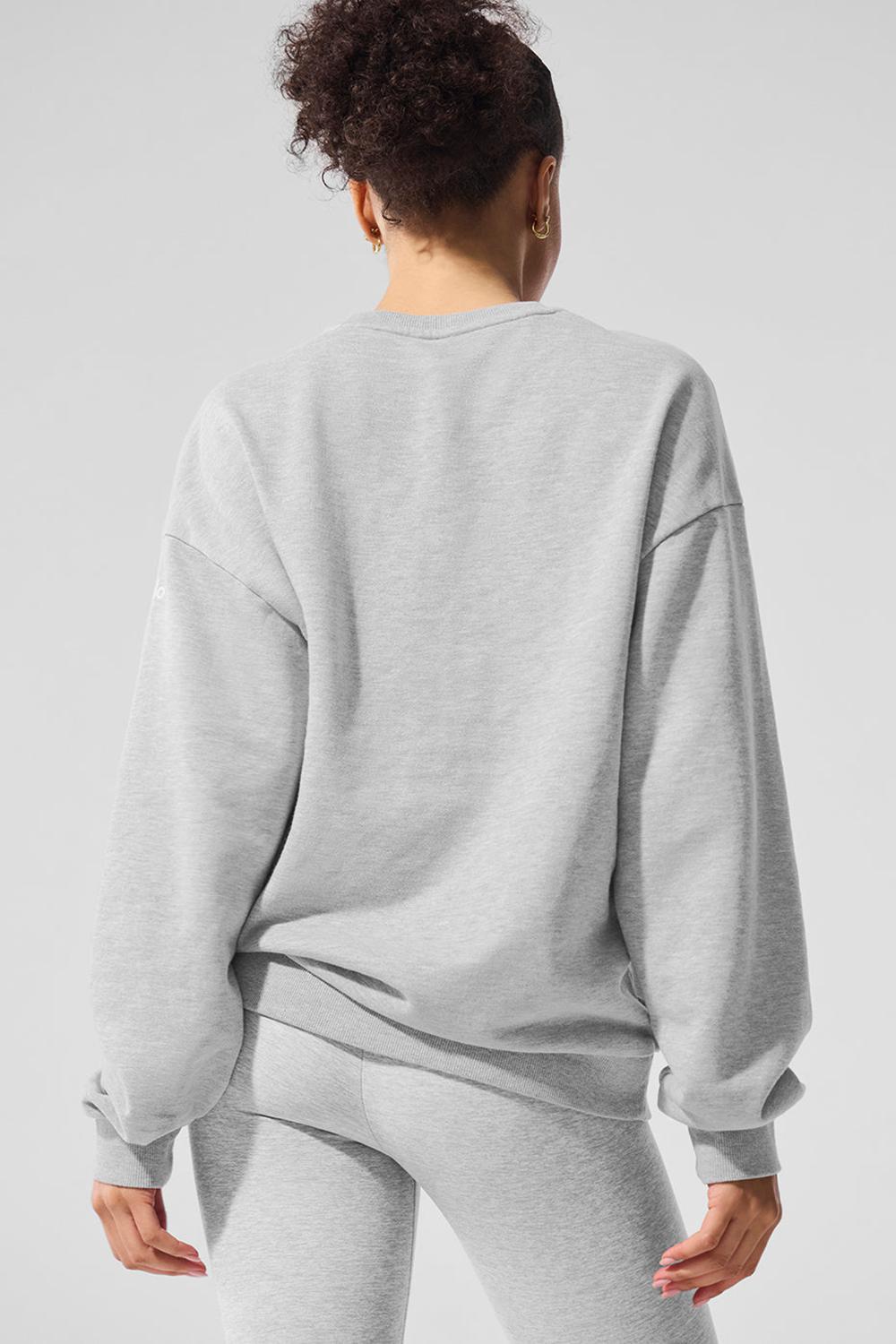 Alo Yoga Chill Crew Neck Naisten Villapusero Harmaat | Suomi  8537-FRQLH