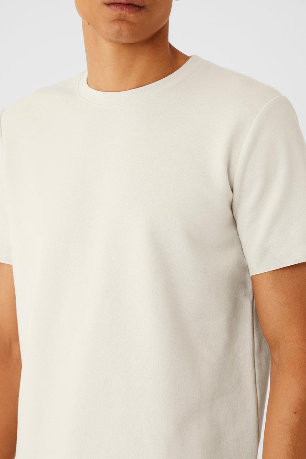 Alo Yoga Chill Miesten Short Sleeve Bone | Suomi  3287-GCLMT