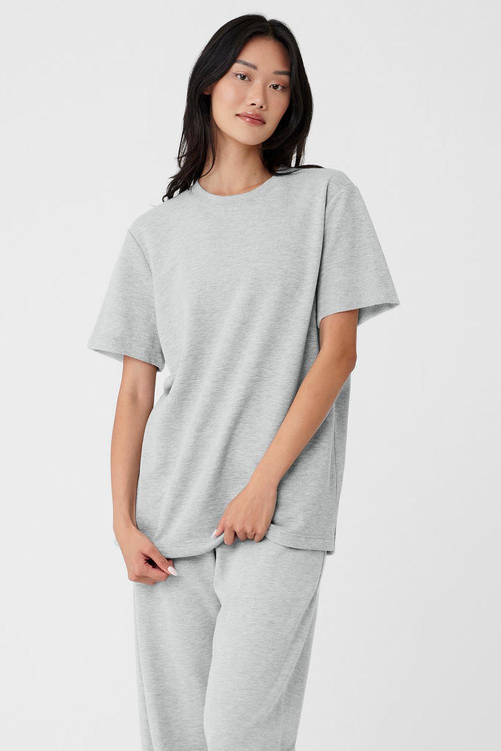 Alo Yoga Chill Naisten Short Sleeve Harmaat | Suomi  8291-BLAEJ