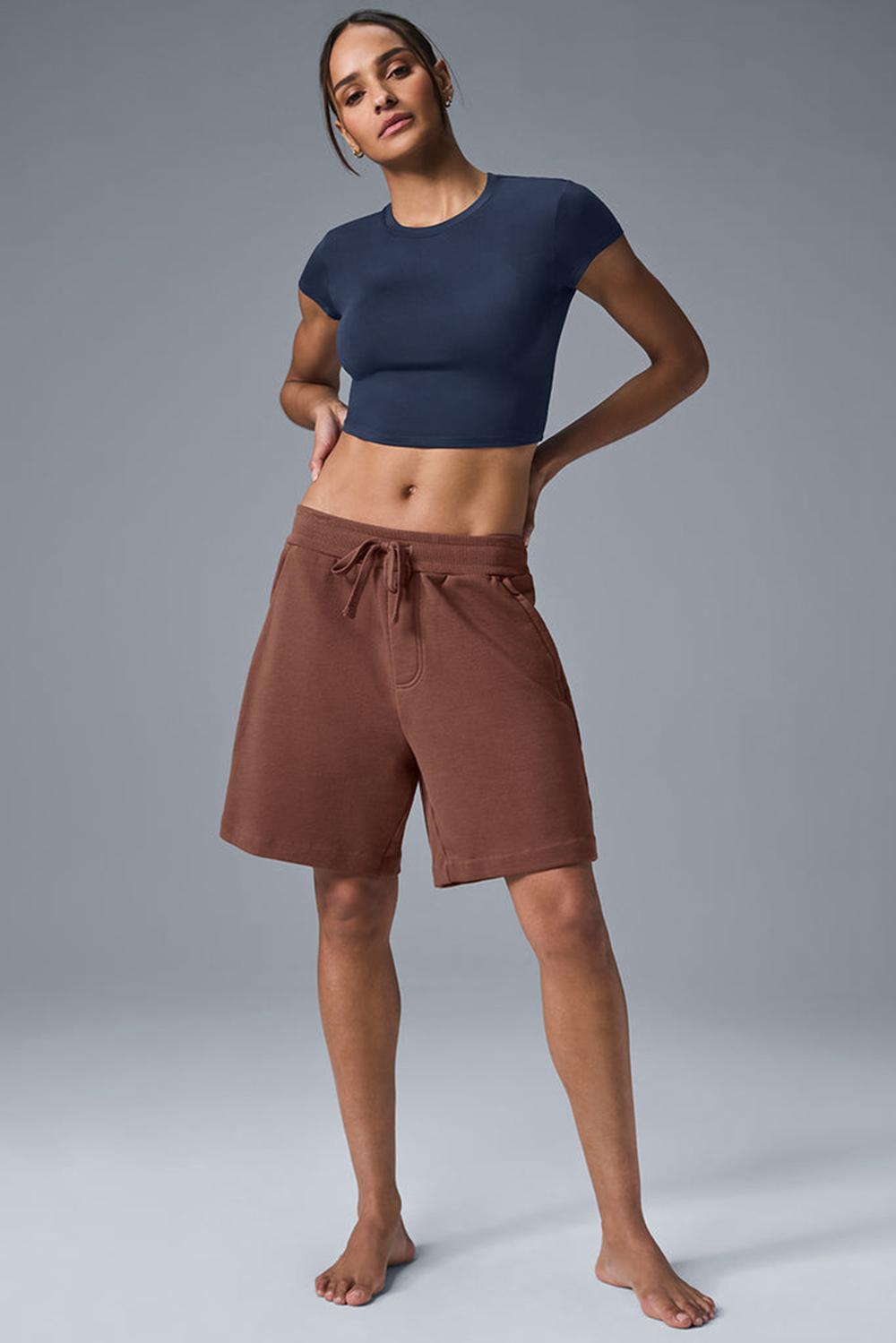 Alo Yoga Chill Naisten Shortsit Chestnut | Suomi  3810-VPYOL