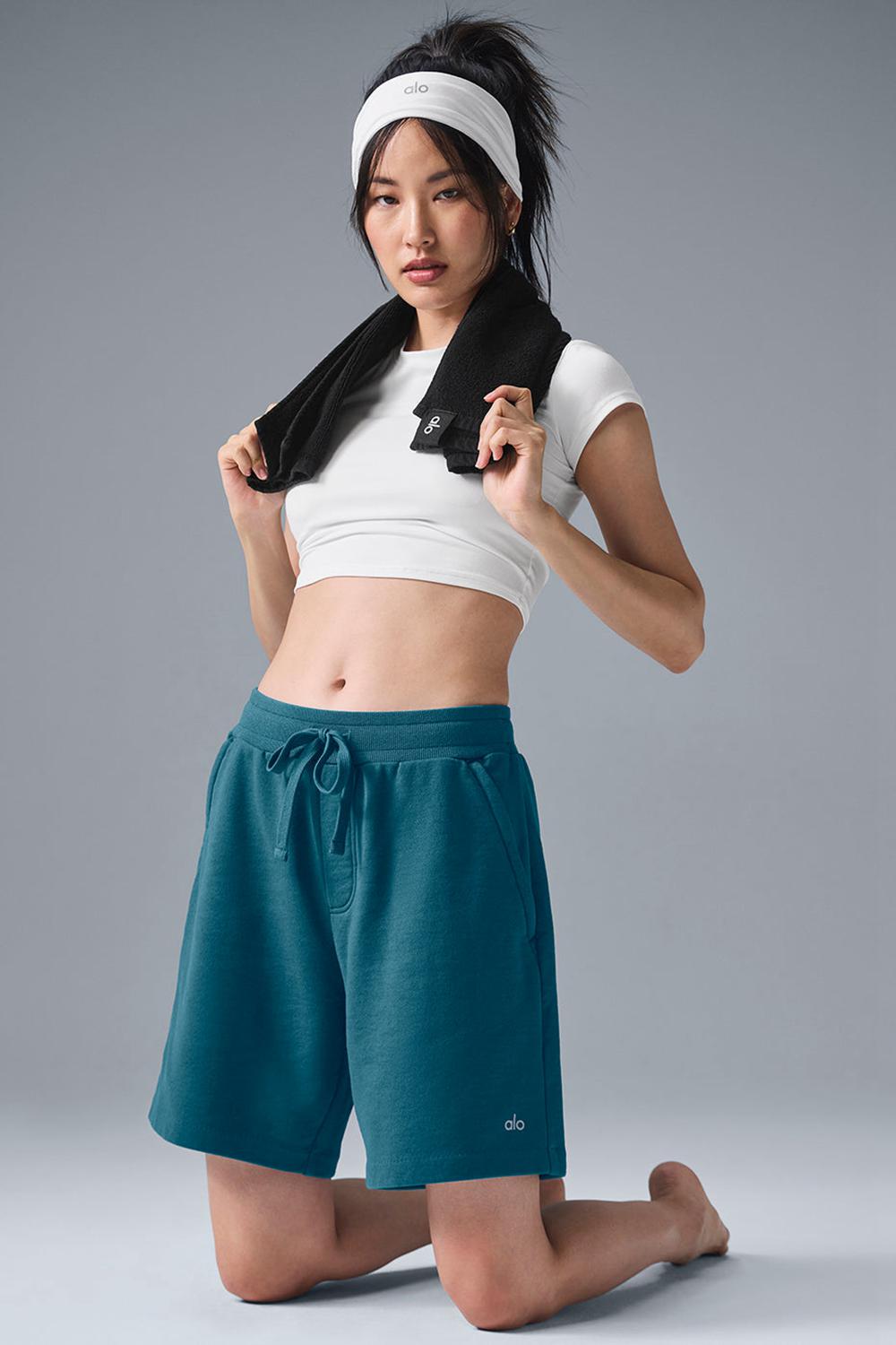 Alo Yoga Chill Naisten Shortsit Oceanic Teal | Suomi  3052-DRPQZ