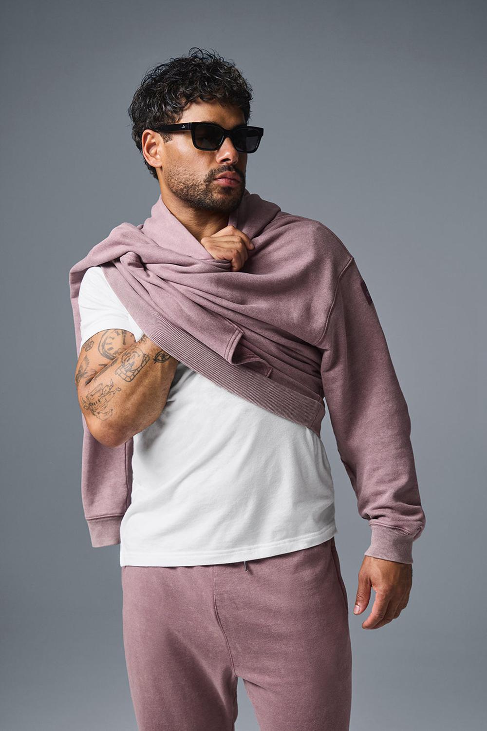 Alo Yoga Chill Vintage Wash Miesten Huppari Pesu | Suomi  7086-FPTNO