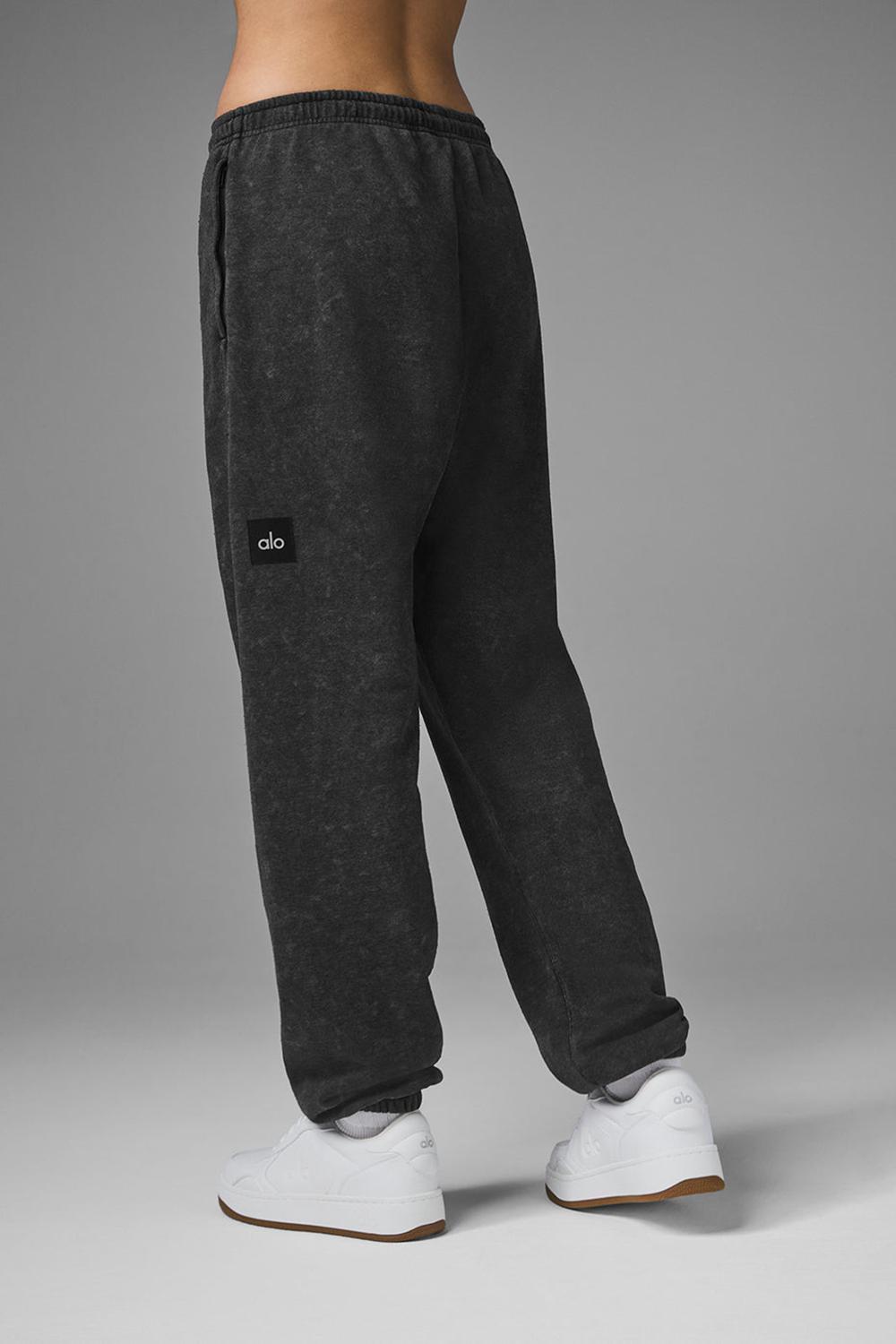 Alo Yoga Chill Vintage Wash Naisten Collegehousut Mustat Pesu | Suomi  5142-ZKQBS