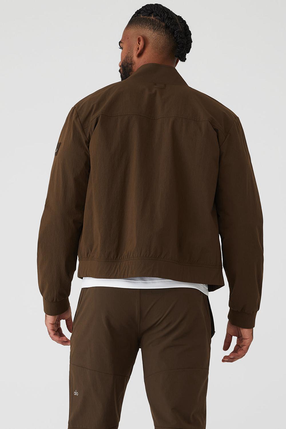 Alo Yoga Co-Op Bomber Miesten Bomber Takki Espresso | Suomi  5139-VFQXG