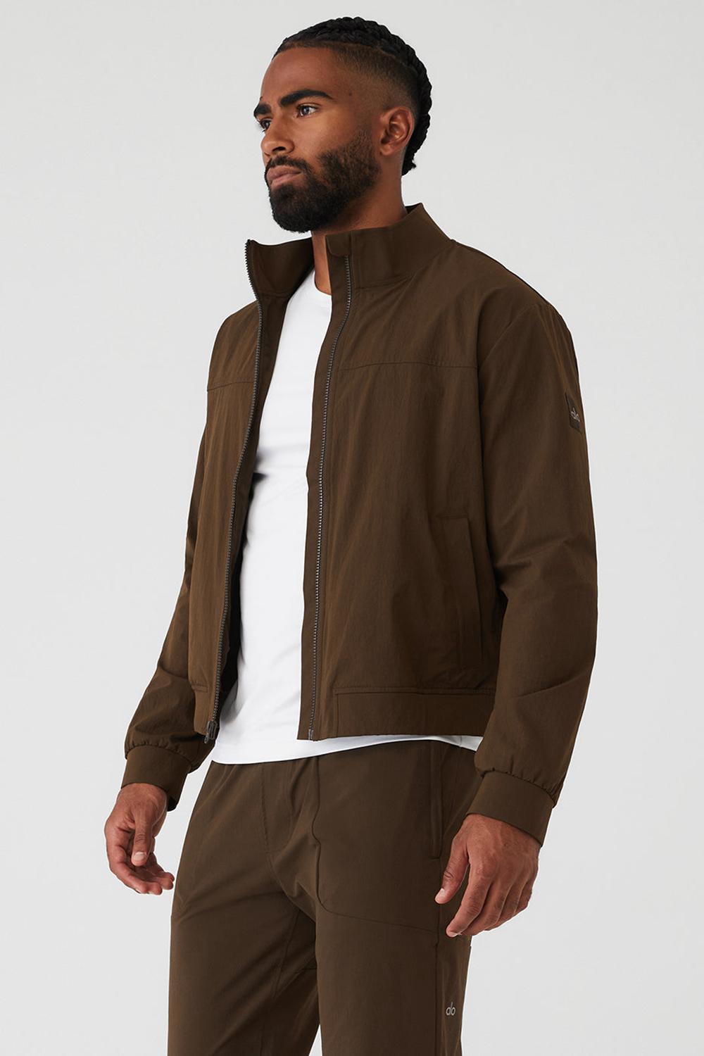 Alo Yoga Co-Op Bomber Miesten Bomber Takki Espresso | Suomi  5139-VFQXG