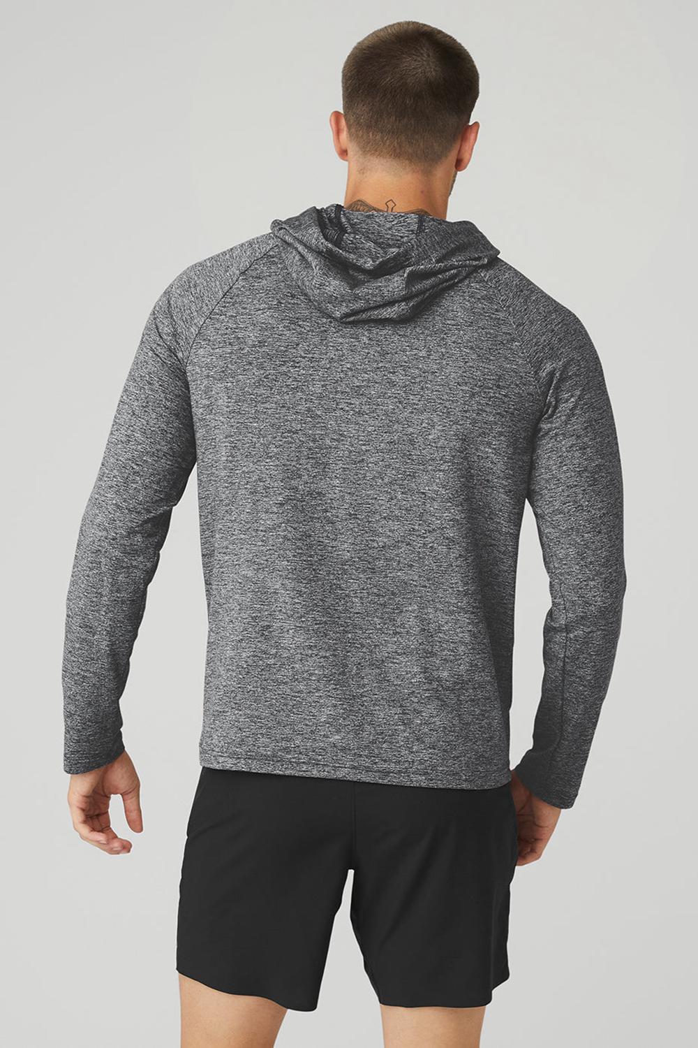 Alo Yoga Conquer Miesten Huppari Graphite Marl | Suomi  0392-GCYRQ