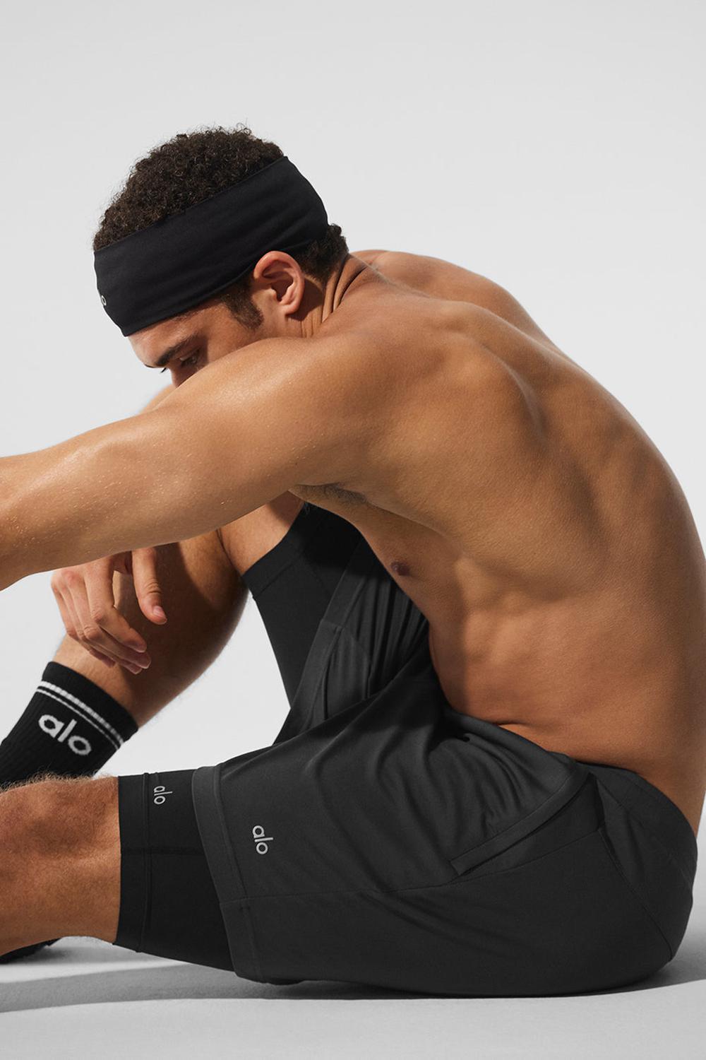 Alo Yoga Conquer React 2-In-1 Performance Miesten Shortsit Mustat | Suomi  8547-MSNAP