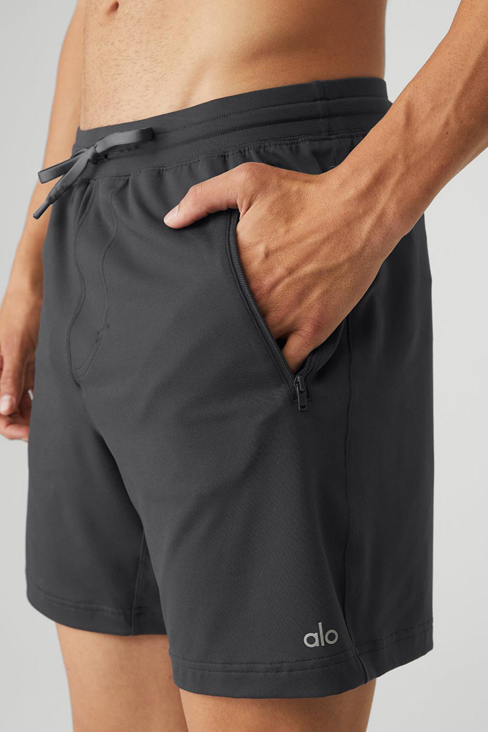 Alo Yoga Conquer Reform Miesten Shortsit Anthracite | Suomi  5738-GZRAW